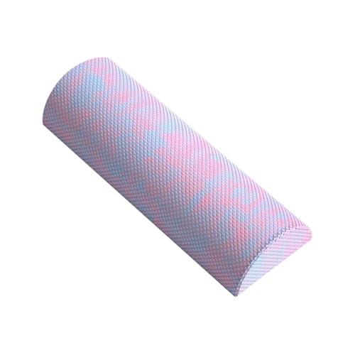 Rodillo de ejercicio de media espuma - Roller de espuma Half -Round | Half de rolleros de espuma | Soporte de rodillo de espuma para el ejercicio | Herramienta de masaje muscular para el ejercicio de