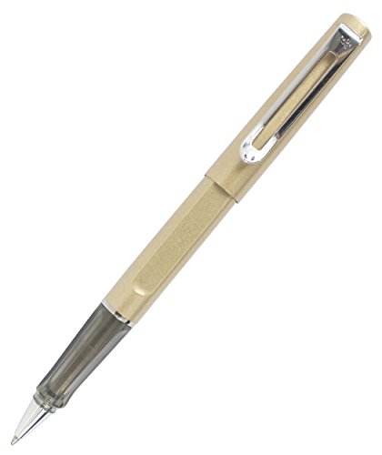 Abcsea Comodidad Manilla Metal Pluma Barriles Rollerball Pluma Multa Escritura Instrumentos - oro