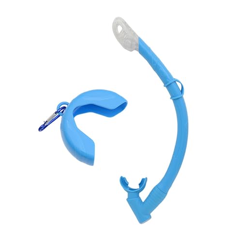 YiNLuax Snorkels flexibles enrollables de silicona plegables con estuche de almacenamiento compacto para buceo libre y esnórquel, esnórquel de buceo fácil de usar para buceo