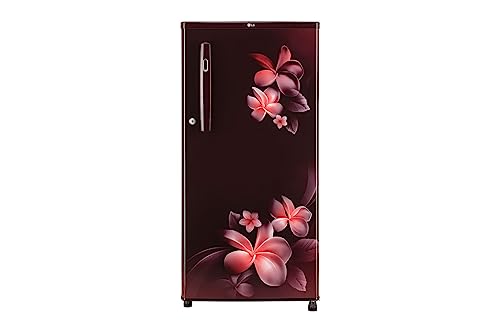 Image of LG 190L 2 Star Direct-Cool Single Door Refrigerator (GL-B199OSPC, Scarlet Plumeria, Fast Ice Making), Free 1 Year Extended warranty