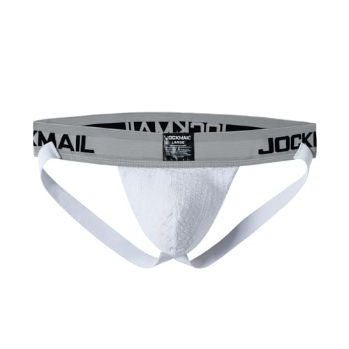 JOCKMAIL Men's Athletic Supporter Men's Briefs Rainbow Underwear Gym Workout 2 Pack…2