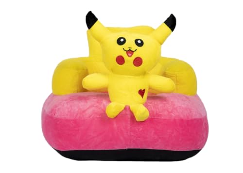 Image of AVSHUB Baby Cushion Sofa Seat Or Rocking Chair for 0 to 2 Years Kids Soft Supporting Training Seat for Lovely Child Playing Toys (Yellow Pikachoo Shape)