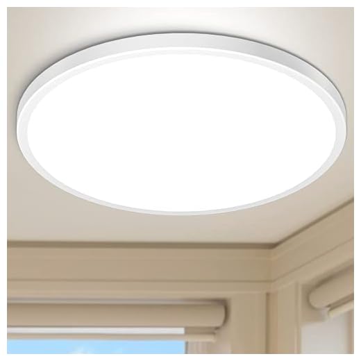 Hepside Plafon LED Techo,160LED 28W Lámpara LED Techo Ø30CM 2520LM Lampara Habitacion Techo Redonda Blanca 6000K 21mm Ultra Delgado IP44 Luz LED Techo para Cocina Dormitorio Baño Salon Comedor Pasillo