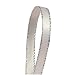 White Satin Ribbon with Silver Border, 1/4" X 50Yd