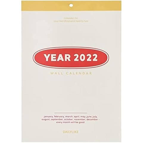 LOFAMI 2022 Calendar Wall calendar2022 Wall Calendar, Tearable Wall-Hanging Thick Paper Label Gift Vertical Calendar Nov 2021-2022 Dec Wall Calendar 2022 Wall Calendars Cover
