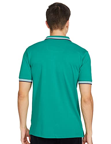 Image of Colorplus Men's Pure Cotton Solid Pattern Tailored Fit Polo Neck Half Sleeve Casual T-Shirt