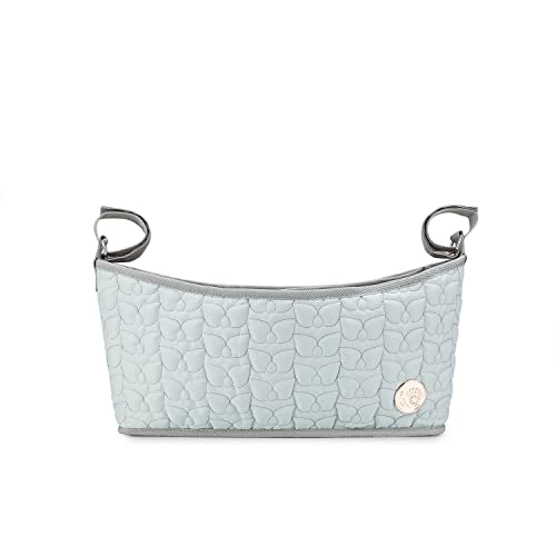 Lmbabter Stroller Hanging Bag with Wet Bag- Baby Diaper Bag Stroller Organizer Caddy Portable Stroller Storage Pouch for Outdoor (Blue)