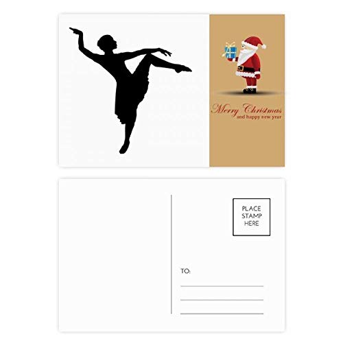 Cartes postales de danse de Père Noël en lot de 20 pour ne plus manquer de cartes de vœux