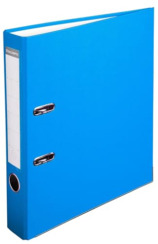 Classeurs à levier A4 Exacompta bleu clair dos 50 mm en carton de 20 pièces pour bureau