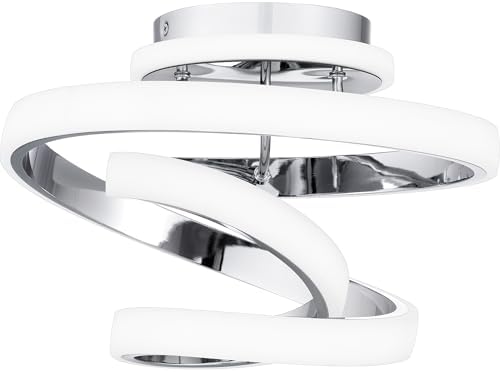 Quoizel Aviva Integrated LED Polished Chrome Semi-Flush Mount Light
