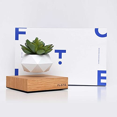 FLOTE Levitating Air Pot â€“ Floating Plant Pot â€“ Planter for Bonsai or Air Plants â€“ Magic Magnetic Levitation Design â€“ Unique Gift â€“ Minimalist Indoor Desk Planter â€“ Levitating Plant Pot