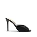 DREAM PAIRS Mule Heels for Women High Heels Stiletto Open Round Peep Toe Mules Sandals Slip on Dress Shoes Sexy Heeled for Party Dressy Prom Wedding,Size 8,Black-Pu,SDHS25003W