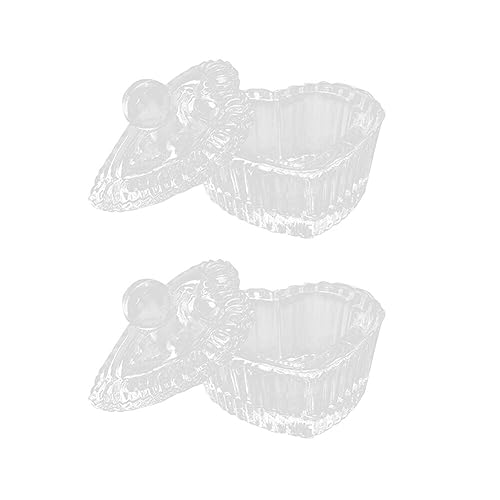 2 piezas Dappen Dish para uñas acrílicas con tapa miniatura 1