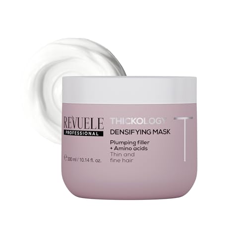 REVUELE Hair Professional Thickology Mascarilla Densificadora – Cabello Fino y Sin Volumen, Reestructura, Nutre Intensamente y Aporta Cuerpo y Grosor, 300 ml