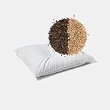 Almohada Trigo Sarraceno y Espelta con cáscaras Orgánicas 45x60 Almohada Sobakawa Japonesa con Funda de Algodón Orgánico Antidolores cervicales y Antironquidos Adulto para un Descanso Reparador