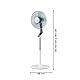 Rowenta Standventilator Turbo Silence Extreme, 4 Geschwindigkeitsstufen, Nachtmodus, Turbostufe, automatische Oszillation, bis zu 80 m³/Min. Luftzirkulation, Ventilator leise, weiß/schwarz, VU5640