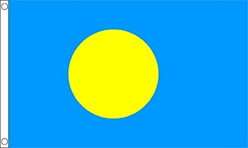 Flag Wholesaler Palau Bandera, Unisex, Multicolor, Large