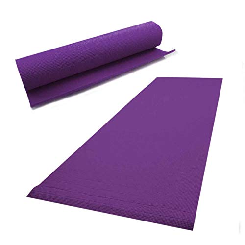 Tapete Yoga Academia Fitness Colchonete Pvc 173x61cm Roxo