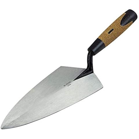 W. Rose RO110-10K 10" Philadelphia Brick Trowel w/Cork Handle Cover