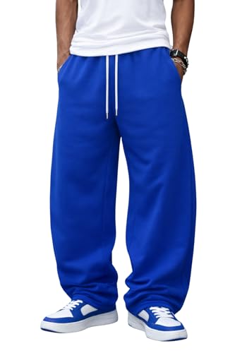 Image of Rockwell Men's Baggy Sweatpants | Cotton Terry Relaxed Fit Joggers for Men | Oversized Streetwear Track Pants | Casual Gym & Everyday Wear| 007