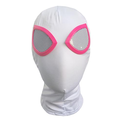 グウェンマスク 女性用 女の子 スパイダー スーパーヒーロー コスチューム マスク ハロウィン コスプレ パーティー