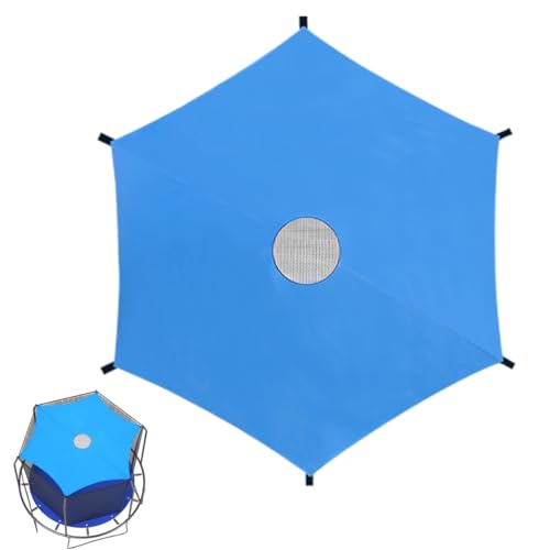 Cubierta de sombra para cama elástica MQIAN: diversión infantil protegida del sol en el jardín