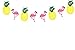 Pink Pineapple Flamingo Party Supplies Decor Girls Room Decoration Happy Birthday Banner Pennant