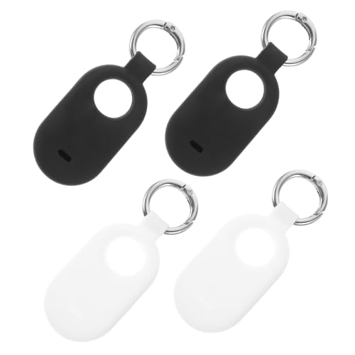 BRIGHTFUFU Silicone Case for Smarttag2 Tracer Cover Shockproof Scratch Proof Metal Ring Fashionable Functional