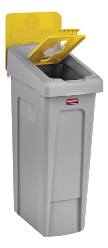 Image of Rubbermaid Commercial Products SLIM JIM Recycling Station 1-Stream Bottles /Cans Bin /Can /Kit /Station, 23 GAL, for Kitchens /Classrooms /Offices /Back of House /Higher Education /Commercial Facilities