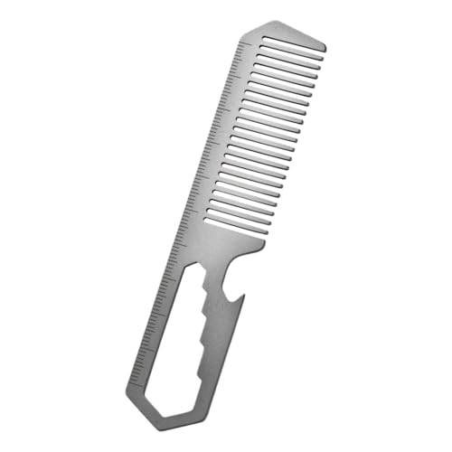Peine de metal para el cabello de los hombres,peine de metal para hombres | Peine de aseo de aleación de titanio - Peine para el cabello al aire libre, peine portátil, abrelatas para hombres, peinado