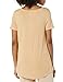 Amazon Essentials Women's Short-Sleeve Scoopneck Tunic, Pack of 2, Charcoal Heather/Light Camel, X-Large