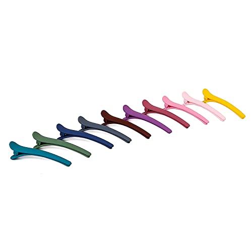Jasonsy 20 Pcs Hair Clips,Professional Multiple Color Plastic Duck Teeth Bows Hair Clips,Multifunction Non-Slip Crocodile Hair Clips for Women,Kids and Babies - DIY Accessories Hairpins (20)