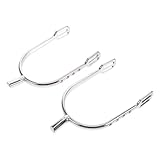 GLEAVI Espuela Decorativa de Aleación de Zinc Cristales para Montar a Caballo Inglés, Correas Ajustables para Mujeres Montando y Equipo Ecuestre Brillante