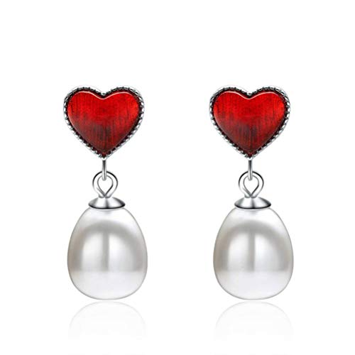 Boucles d'oreilles boule de cheveux cadeau sœur tendre cœur d'automne