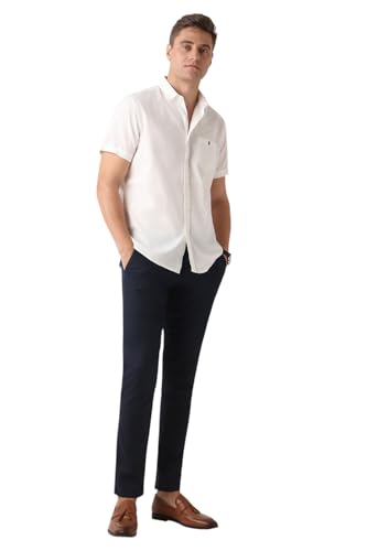 Image of Louis Philippe Men's Cotton Solid Slim Fit Shirt