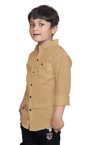 Image of Sky Pearl Boys Spread Collar Casual Full Sleeve Shirt