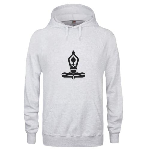 Sweat à capuche Yogi gris pour vos séances de méditation et moments cocooning