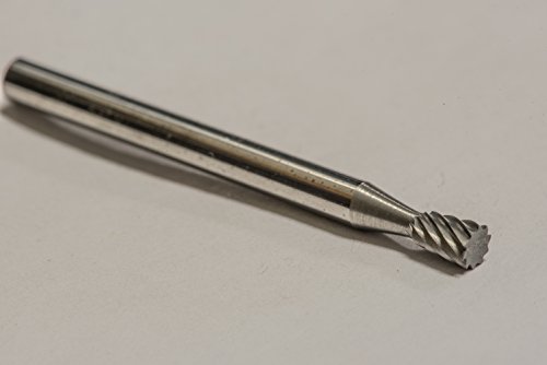 Fresa de carburo sólido SN-42, corte simple, 1/8" x 3/16" miniatura 6