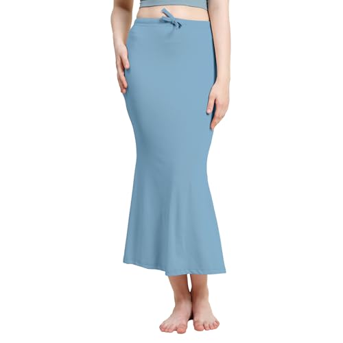 Image of Amazon Brand - Anarva Women Cotton Blended Saree Shapewear Regular Petticoat Skirt For Saree