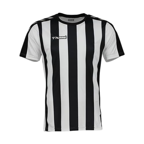 Hummel Black/White Stripe Short Sleeve Junior Jersey,