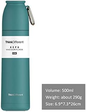 Miniatura 7 de Termo Taza térmica, botella térmica grande, termo deportivo al vacío 304, vaso de acero inoxidable 304, 16.9 fl oz, taza aislada para viajes,