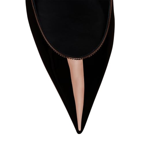 FSJ Women Mid Heels 2.4 Inch Stiletto Pointed Toe Dress Pumps Slip On Party Wedding Work Office Business Shoes Size 4-16 US4