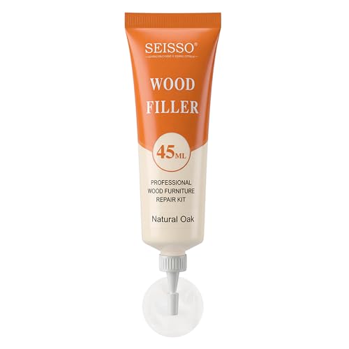 SEISSO 木製品キズ補修 フローリング 補修 床 補修クリーム 45ML 床キズ ドアキズ キズ消し すりキズ用 テーブル 傷 補修 家具 色落ち 補修 汚れ 傷隠し (ナチュラルオーク)の商品画像（Amazon）