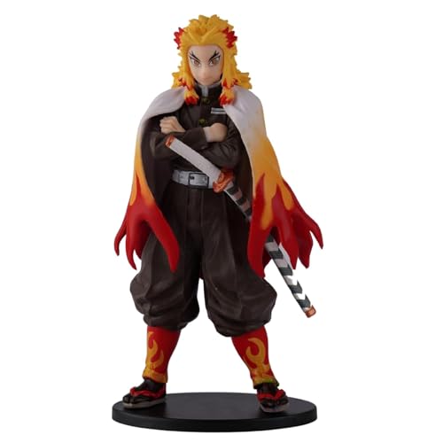 Image of Rengoku Action Figure | Demon Slayer Anime Collectible Figurine | Detailed PVC Model for Fans, Display & Gifting (Rengoku 16Cm)