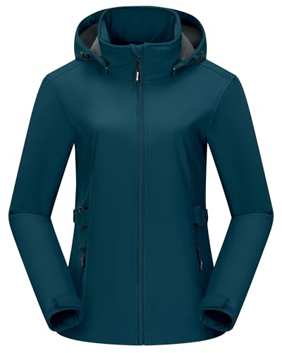 Veste softshell femme coupe-vent isolée avec capuche amovible