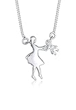 Mutter Kind Halskette aus 925 Sterling Silber. Länge 45 cm