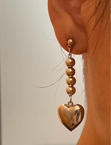 Songchang Jewelry Hunter X Hunter Hisoka Earrings - Star And Teardrop Anime Stud Earrings - Gifts For Christmas, Cosplay, Comic Con, Dress Up Party (Gold Heart Clip On) #TOP6