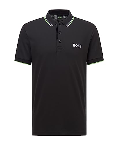 Boss Hugo Men's Paddy Pro Short Sleeve Polo Shirt, Black, S
