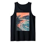 Photo Gallery bella hawaii beach vaporwave vintage art canotta Photo Gallery bella hawaii beach vaporwave vintage art canotta