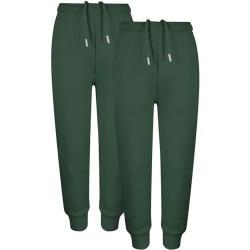 Unisex Fleece Jogging Bottoms PE School Jogger Classic Soft Trouser Pants Activewear Casual Sweatpant Sports 2-13Y